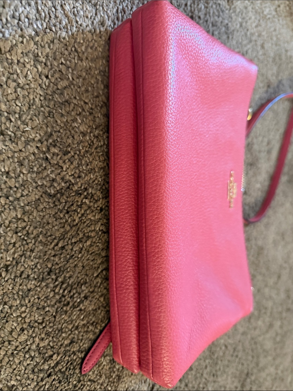 Coach Hot Pink Pebbled Leather Crossbody - Picture 6 of 6